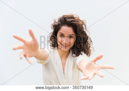 Smiling Young Woman Image Photo Free Trial Bigstock