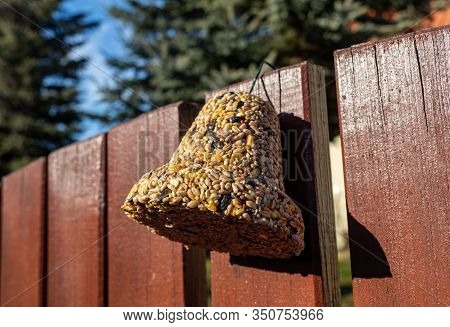 Bell From Various Grains, A Delicacy For All The Birds In The Garden