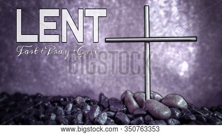 Lent Season,holy Week And Good Friday Concepts - Text 