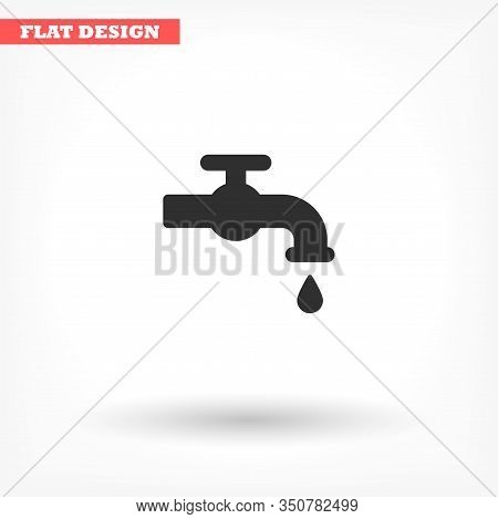 Kitchen Faucet Iconvector Icon , Lorem Ipsum Flat Design