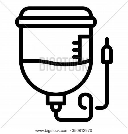 Anesthesia Bag Icon. Outline Anesthesia Bag Vector Icon For Web Design Isolated On White Background