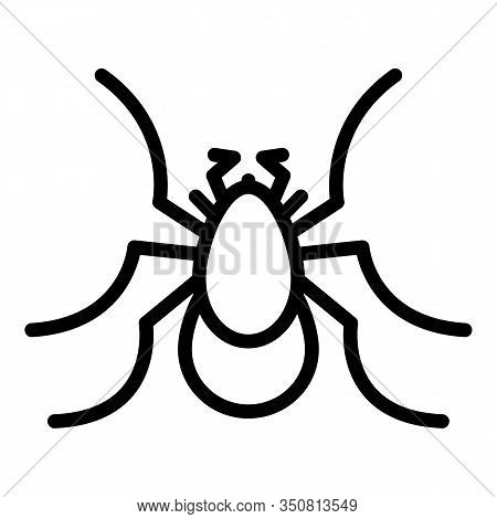 Jump Insect Icon. Outline Jump Insect Vector Icon For Web Design Isolated On White Background