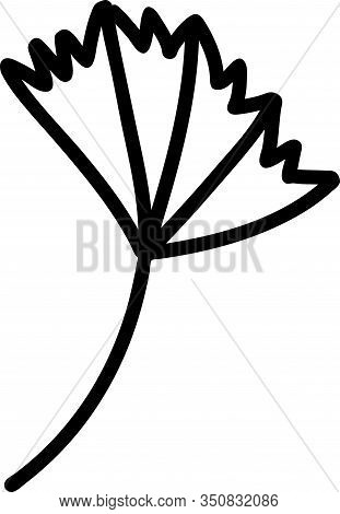 Abstract Doodle Single Floral Element For Decoration Patterns, Wrapping Paper, Cards, Invitations, P