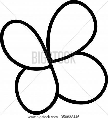 Abstract Doodle Single Floral Element For Decoration Patterns, Wrapping Paper, Wallpaper, Cards, Inv