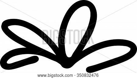 Abstract Doodle Single Floral Element For Decoration Patterns, Wrapping Paper, Wallpaper, Cards, Inv