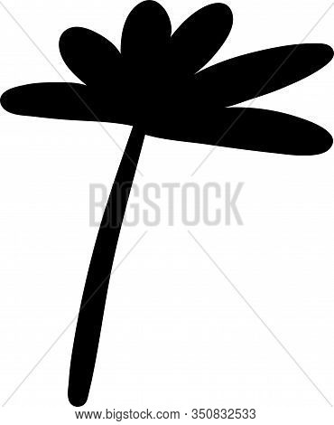 Abstract Doodle Single Floral Element For Decoration Patterns, Wrapping Paper, Wallpaper, Cards, Inv