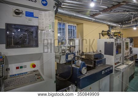 Industrial Workshop Of The Factory For The Production Of Wristwatches