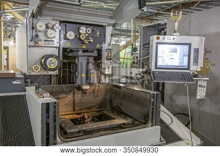 Industrial Workshop Of The Factory For The Production Of Wristwatches