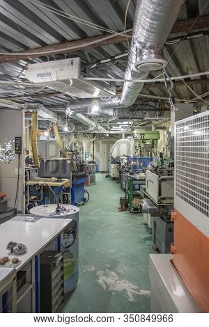 Industrial Workshop Of The Factory For The Production Of Wristwatches