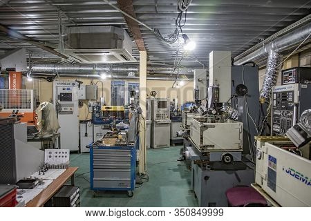 Industrial Workshop Of The Factory For The Production Of Wristwatches