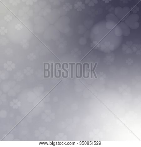 Abstract Glowing Blurred Background, Heart Bokeh Abstract Background Vector Heart Design.