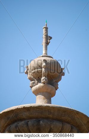 Ilocos Norte, Ph - Apr. 8: Water Fountain Design Figure Details At Fort Ilocandia Resort On April 8,