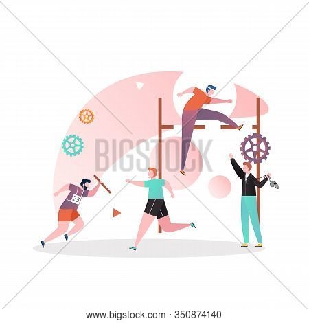 Athletics Vector Concept For Web Banner, Website Page
