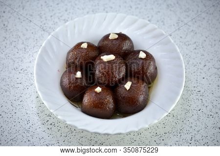 Indian Dessert Or Sweet Dish Gulab Jamun