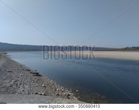 Landscape View Of River Beas Hamirpur Himachal Pradesh India