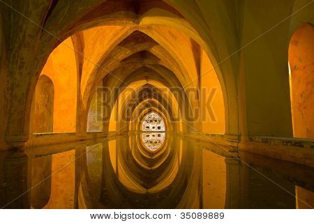 Royal Alcazar i Sevilla, Spanien