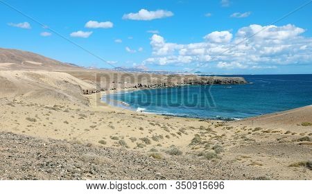 Beautiful View Of Caleta Del Congrio Beach, Lanzarote, Spain
