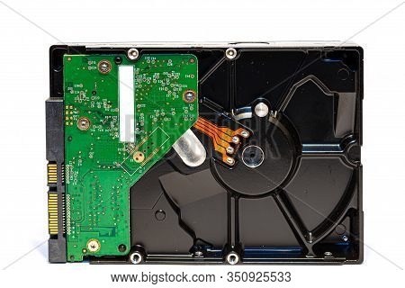 Rear Of A Computer Hard Driv