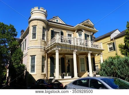 New Orleans, Louisiana, U.s.a - February 7, 2020 - The View Of Cornstalk Fence Hotel During The Day