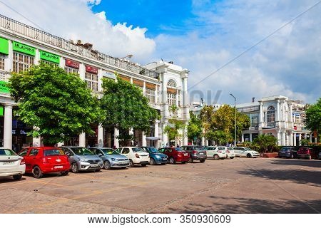 New Delhi, India - September 26, 2019: Connaught Place Or Cp Is One Of The Largest Financial, Commer