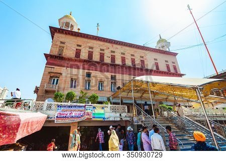 New Delhi, India - October 06, 2019: Gurudwara Sis Ganj Sahib Is One Of The Nine Historical Gurdwara