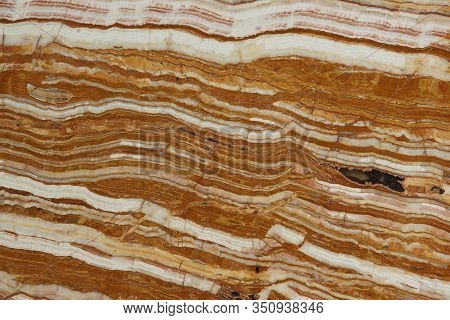 Natural Onyx Stone With Beautiful Stripes Of White And Red Color Is Called Onice Tiger