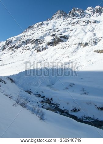 Skitouring Paradise Silvretta Mountains In Austria