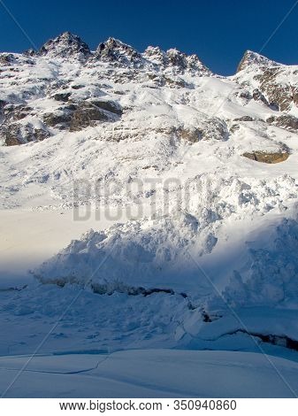 Skitouring Paradise Silvretta Mountains In Austria