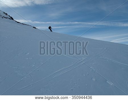 Skitouring Paradise Silvretta Mountains In Austria