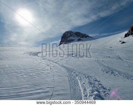 Skitouring Paradise Silvretta Mountains In Austria