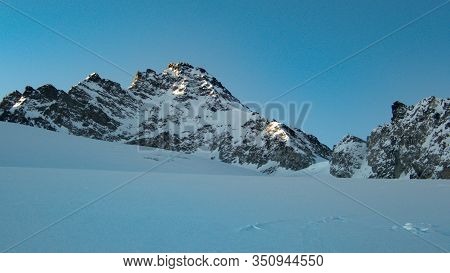 Skitouring Paradise Silvretta Mountains In Austria