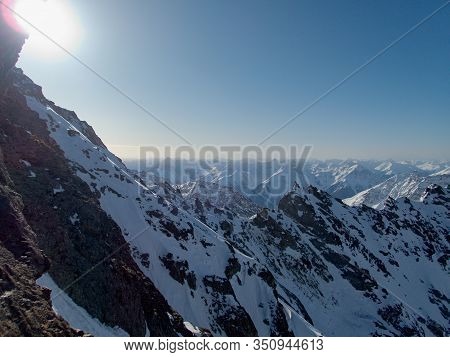 Skitouring Paradise Silvretta Mountains In Austria