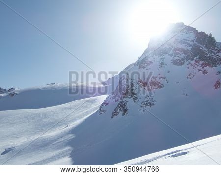 Skitouring Paradise Silvretta Mountains In Austria