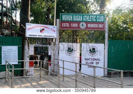 Front Gate Mohun Bagan Football Ground, Near Eden Gardens Stadium. Famous Playground Of Calcutta Foo