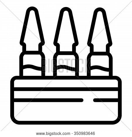 Gynecology Ampule Icon. Outline Gynecology Ampule Vector Icon For Web Design Isolated On White Backg