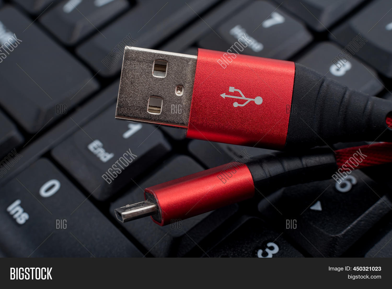 Usb Cable Charging Image & Photo (Free Trial) Bigstock
