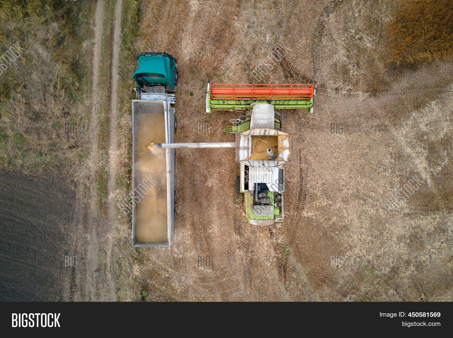 Aerial View Combine Image & Photo (Free Trial) | Bigstock