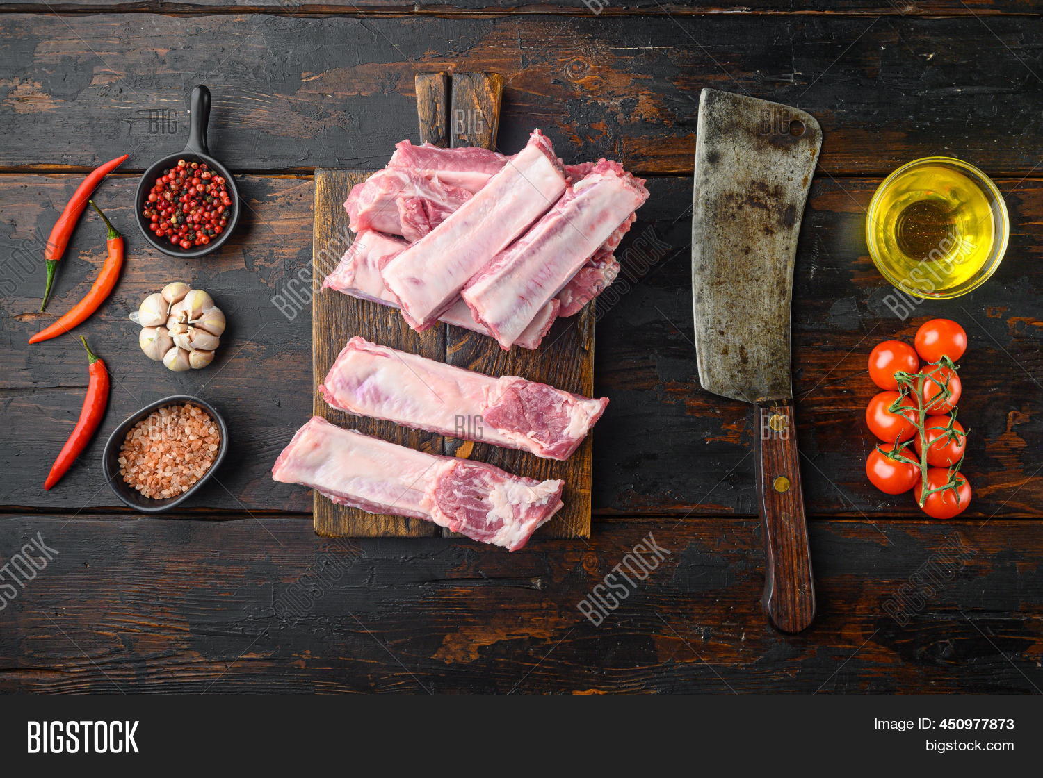 Raw Uncooked Pork Ribs Image & Photo (Free Trial) Bigstock