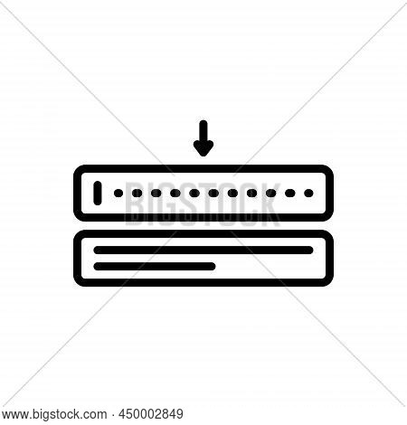 Black Line Icon For Namespace Website Application Browser Form Paper