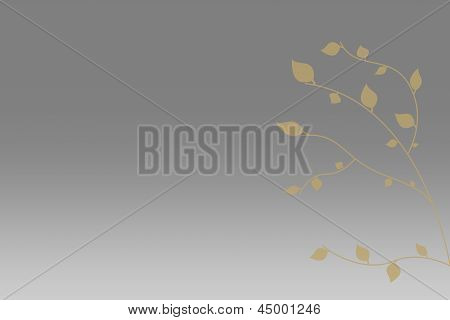 Ветвь с листьями фон