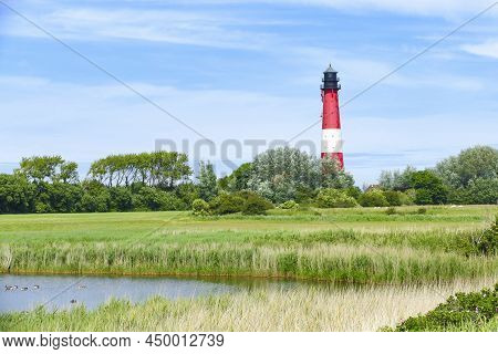 Lighthouse On A Island Named Pellworm In North Frisia, Germany
