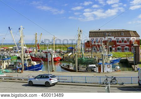 Ostersiel Harbour At Pellworm, A Island In North Frisia, Germany