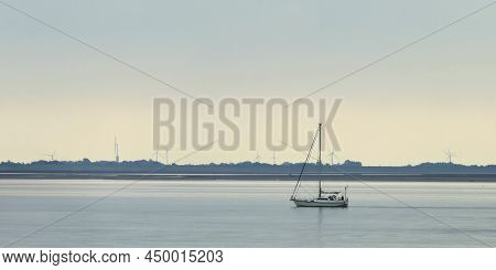 Boat Around Pellworm, A Island In North Frisia, Germany