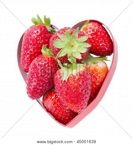 strawberry in heart