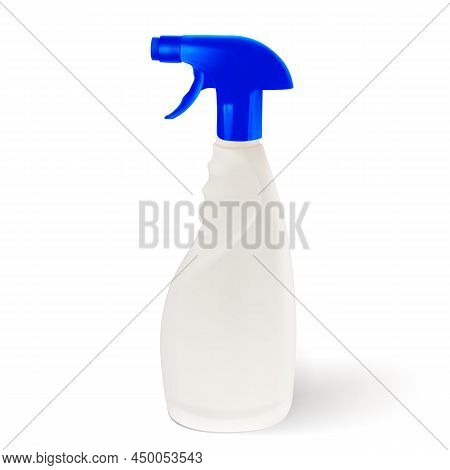 Realistic Spray Gun On A Transparent Background.