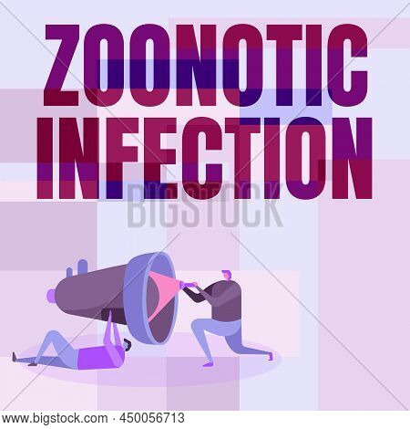 Conceptual Display Zoonotic Infection. Business Approach Zoonotic Infection Workers Drawing Helping 