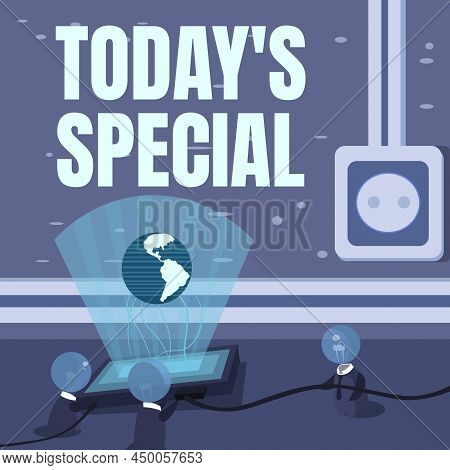 Text Showing Inspiration Today S Is Special. Conceptual Photo A Day That S Is Filled With Surprising