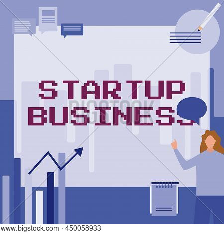Writing Displaying Text Start Up Business. Business Concept Engaging To A New Venture Fresh Trading 