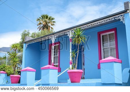 Bo Kaap Township In Cape Town, Colorful House In Cape Town South Africa. Bo Kaap
