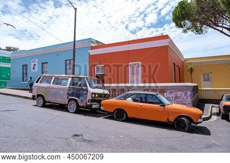 Bo Kaap Township In Cape Town February 20202, Colorful House In Cape Town South Africa. Bo Kaap